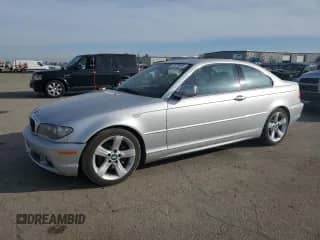 2005 BMW 3 Series 325Ci with VIN WBABD33405PL08469, listed as a Copart auction lot 47323655 with 92,207 mi miles and Clean title. Bid and sale history available at DreamBid. Image 1.