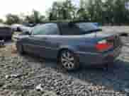 2005 BMW 3 Series 325Ci with VIN WBABW33425PL35764, listed as a Copart auction lot 80897025 with 257,289 mi miles and Salvage title. Bid and sale history available at DreamBid. Image 2.