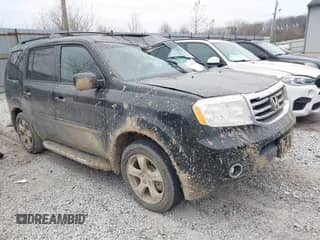 2013 Honda Pilot EX-L with VIN 5FNYF4H70DB013445, listed as a IAAI auction lot 41510836 with 292,896 mi miles and . Bid and sale history available at DreamBid. Image 1.