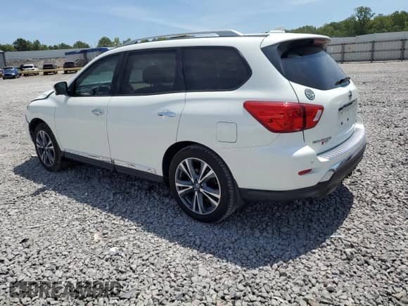 2019 Nissan Pathfinder Platinum with VIN 5N1DR2MNXKC592044, listed as a Copart auction lot 62324563 with 29,256 mi miles and Salvage title. Bid and sale history available at DreamBid. Image 2.