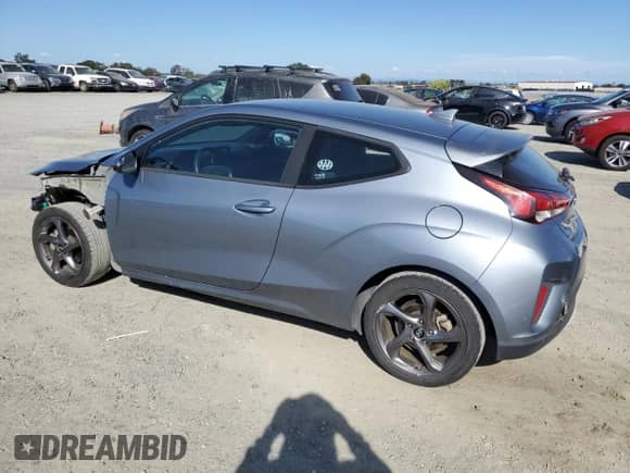 2019 Hyundai Veloster 2.0 z VIN KMHTG6AF5KU016734, wystawiony jako Copart lot #71559245 z przebiegiem 92 385 mil mil oraz Czysty tytuł • Clean title. Historia ofert i sprzedaży dostępna na DreamBid. Obrazek 2.
