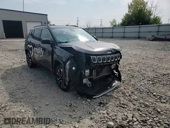 2022 Jeep Compass Limited with VIN 3C4NJDCBXNT224684, listed as a Copart auction lot 80630005 with 51,527 mi miles and Non repairable. Bid and sale history available at DreamBid. Image 14.