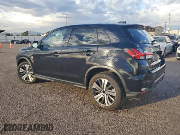 2021 Mitsubishi Outlander ES with VIN JA4APUAUXMU027420, listed as a Copart auction lot 89681695 with 121,814 mi miles and Salvage title. Bid and sale history available at DreamBid. Image 2.