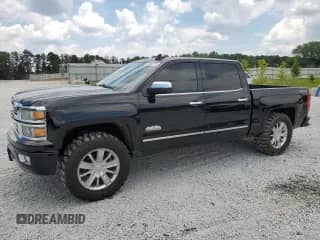 2015 Chevrolet Silverado 1500 High Country z VIN 3GCUKTEC4FG188932, wystawiony jako Copart lot #64050115 z przebiegiem 168 148 mil mil oraz Szkoda całkowita • Salvage title. Historia ofert i sprzedaży dostępna na DreamBid. Obrazek 1.