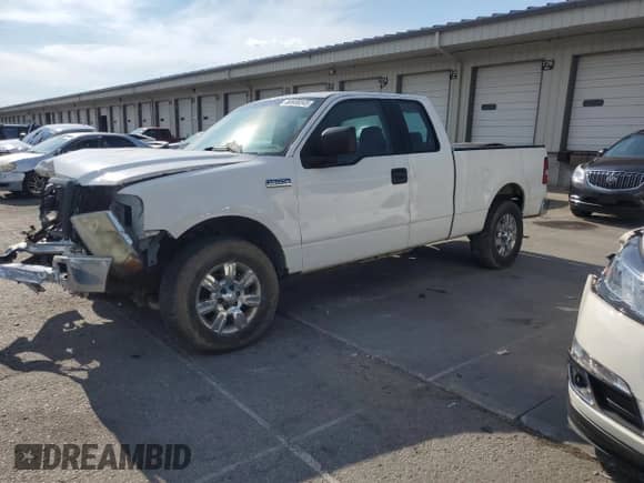 2005 Ford F-150 STX with VIN 1FTRX12W75FA38369, listed as a Copart auction lot 80608345 with 168,897 mi miles and Salvage title. Bid and sale history available at DreamBid. Image 1.