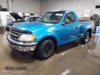 1997 Ford F-150 XL with VIN 1FTDF0720VKA28092, listed as a Copart auction lot 87849295 with 195,813 mi miles and Salvage title. Bid and sale history available at DreamBid. Image 1.