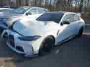 2024 BMW M3 Competition xDrive with VIN WBS43AY01RFS56024, listed as a IAAI auction lot 41339517 with 8,182 mi miles and . Bid and sale history available at DreamBid. Image 2.