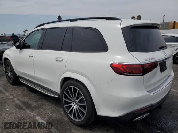 2022 Mercedes-Benz GLS 450 with VIN 4JGFF5KE1NA614177, listed as a Copart auction lot 70478995 with 27,822 mi miles and Salvage title. Bid and sale history available at DreamBid. Image 2.