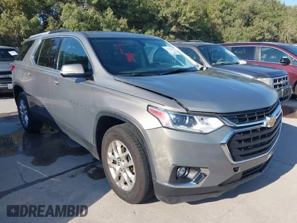 2018 Chevrolet Traverse LT Cloth z VIN 1GNERGKW3JJ209693, wystawiony jako IAAI lot #43443294 z przebiegiem 105 300 mil mil oraz . Historia ofert i sprzedaży dostępna na DreamBid. Obrazek 1.