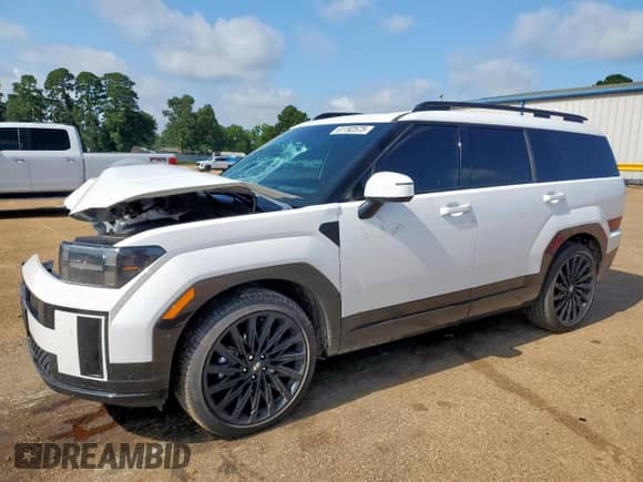2025 Hyundai Santa Fe Calligraphy с VIN 5NMP54GL7SH126964, выставлен на аукционе Copart как лот 61192575 с пробегом 5 474 миль миль и Списание • Salvage title. История ставок и продаж доступна на DreamBid. Изображение 1.