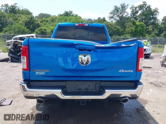2022 Ram 1500 Big Horn with VIN 1C6SRFBTXNN382144, listed as a IAAI auction lot 43022859 with 16,068 mi miles and . Bid and sale history available at DreamBid. Image 16.