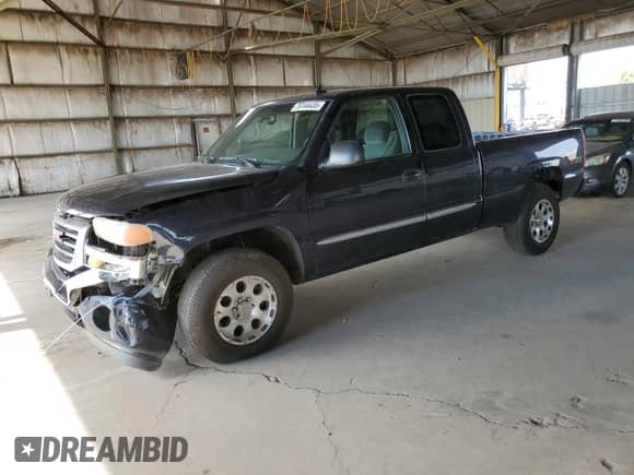 2006 GMC Sierra 1500 SLE1 z VIN 2GTEK19B661263116, wystawiony jako Copart lot #70744435 z przebiegiem 146 843 mil mil oraz Szkoda całkowita • Salvage title. Historia ofert i sprzedaży dostępna na DreamBid. Obrazek 1.