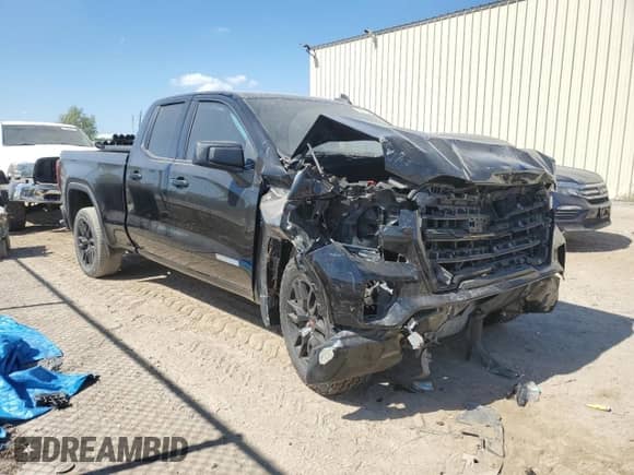 2019 GMC Sierra 1500 Elevation with VIN 1GTR8CEDXKZ423048, listed as a Copart auction lot 76867424 with 84,882 mi miles and Salvage title. Bid and sale history available at DreamBid. Image 4.