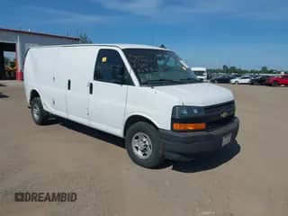 2020 Chevrolet Express Cargo with VIN 1GCWGBFP4L1131114, listed as a IAAI auction lot 42743300 with 125,987 mi miles and . Bid and sale history available at DreamBid. Image 1.