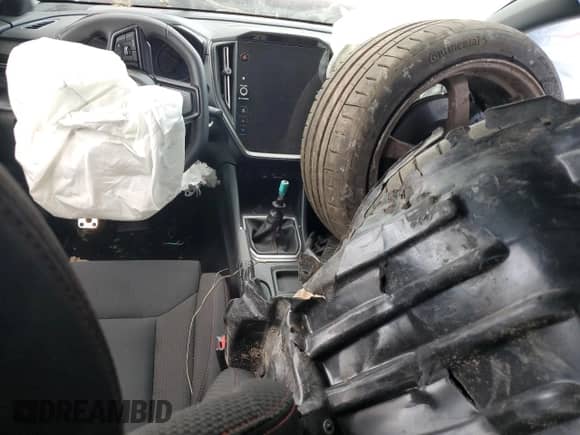 2023 Subaru WRX Premium with VIN JF1VBAF65P9805893, listed as a Copart auction lot 62538565 with Not provided miles and Non repairable. Bid and sale history available at DreamBid. Image 8.