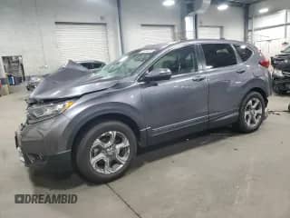 2019 Honda CR-V EX-L с VIN 5J6RW2H86KL031843, выставлен на аукционе Copart как лот 71284575 с пробегом 71 657 миль миль и Списание • Salvage title. История ставок и продаж доступна на DreamBid. Изображение 1.