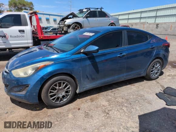 2016 Hyundai Elantra Value Edition with VIN KMHDH4AE9GU632294, listed as a Copart auction lot 65479235 with 110,921 mi miles and Salvage title. Bid and sale history available at DreamBid. Image 1.