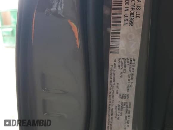 2023 Dodge Durango R/T Plus z VIN 1C4SDJCT6PC639596, wystawiony jako Copart lot #55476095 z przebiegiem 16 612 mil mil oraz Szkoda całkowita • Salvage title. Historia ofert i sprzedaży dostępna na DreamBid. Obrazek 13.