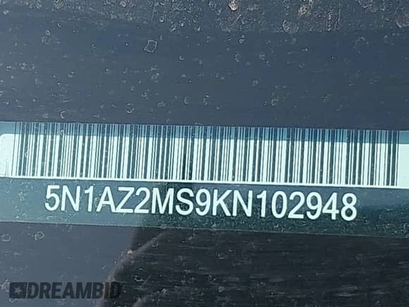 2019 Nissan Murano S с VIN 5N1AZ2MS9KN102948, выставлен на аукционе IAAI как лот 41782004 с пробегом 75 957 миль миль и . История ставок и продаж доступна на DreamBid. Изображение 9.