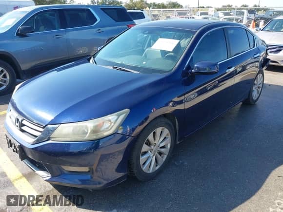 2014 Honda Accord EX-L with VIN 1HGCR2F80EA063288, listed as a IAAI auction lot 43398386 with 177,670 mi miles and . Bid and sale history available at DreamBid. Image 2.