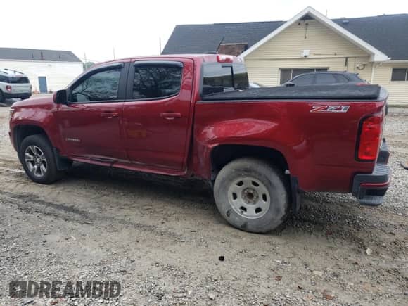 2018 Chevrolet Colorado 4WD Z71 with VIN 1GCGTDEN8J1126345, listed as a Copart auction lot 83864895 with 54,969 mi miles and Salvage title. Bid and sale history available at DreamBid. Image 2.