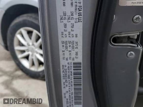 2016 Dodge Journey SXT with VIN 3C4PDCBG3GT214637, listed as a Copart auction lot 43127935 with 114,041 mi miles and Salvage title. Bid and sale history available at DreamBid. Image 13.