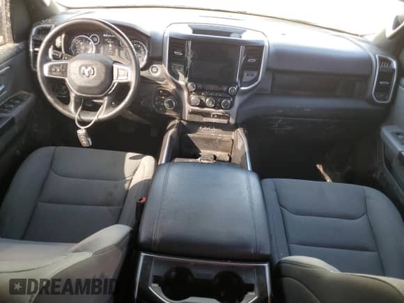 2023 Ram 1500 Big Horn with VIN 1C6SRFBT7PN519463, listed as a Copart auction lot 48437195 with 67,112 mi miles and Salvage title. Bid and sale history available at DreamBid. Image 8.