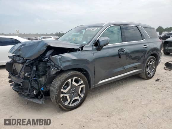 2023 Hyundai Palisade Limited with VIN KM8R54GE3PU586287, listed as a Copart auction lot 66697445 with 34,394 mi miles and Salvage title. Bid and sale history available at DreamBid. Image 1.