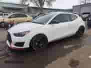 2021 Hyundai Veloster z VIN KMHT36AH9MU010242, wystawiony jako Copart lot #50790145 z przebiegiem 73 850 mil mil oraz Szkoda całkowita • Salvage title. Historia ofert i sprzedaży dostępna na DreamBid. Obrazek 1.