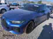 2023 BMW i4 M50 with VIN WBY33AW06PFN71595, listed as a Copart auction lot 61422005 with 34,241 mi miles and Salvage title. Bid and sale history available at DreamBid. Image 1.