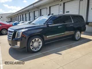 2018 Cadillac Escalade ESV Platinum с VIN 1GYS4KKJ4JR303532, выставлен на аукционе Copart как лот 64101715 с пробегом 127 470 миль миль и Списание • Salvage title. История ставок и продаж доступна на DreamBid. Изображение 1.