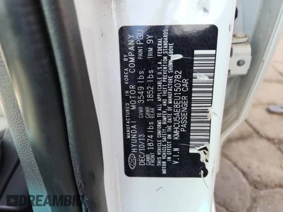 2014 Hyundai Accent SE с VIN KMHCU5AE8EU150782, выставлен на аукционе Copart как лот 71859785 с пробегом 78 219 миль миль и Списание • Salvage title. История ставок и продаж доступна на DreamBid. Изображение 12.