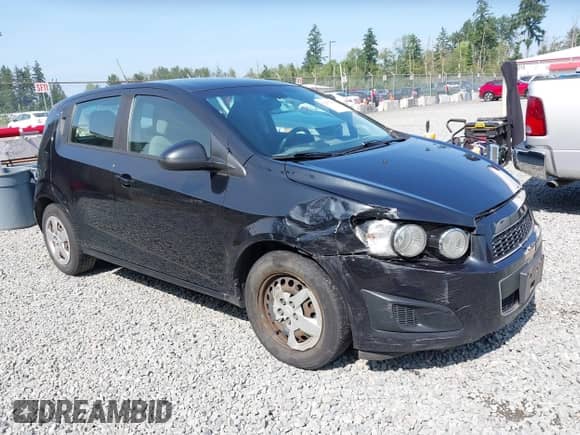 2013 Chevrolet Sonic LS with VIN 1G1JB6SG0D4252673, listed as a IAAI auction lot 42579480 with 161,686 mi miles and . Bid and sale history available at DreamBid. Image 1.