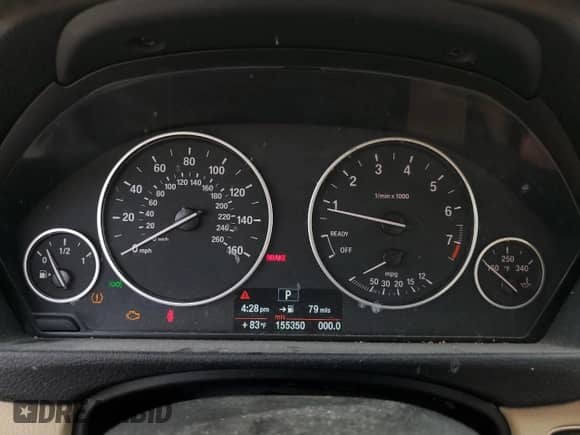 2013 BMW 3 Series 328i xDrive with VIN WBA3B3C58DF538574, listed as a Copart auction lot 82467095 with 155,350 mi miles and Clean title. Bid and sale history available at DreamBid. Image 9.