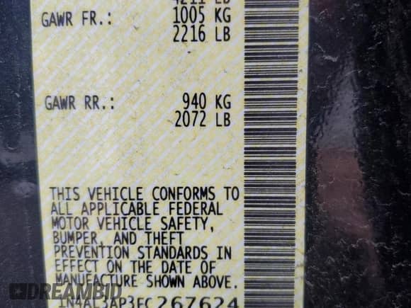 2015 Nissan Altima SV с VIN 1N4AL3AP3FC267624, выставлен на аукционе Copart как лот 82419695 с пробегом 248 713 миль миль и Чистый • Clean title. История ставок и продаж доступна на DreamBid. Изображение 12.