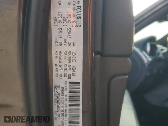 2016 Jeep Grand Cherokee High Altitude with VIN 1C4RJECG9GC500273, listed as a Copart auction lot 43599335 with 90,514 mi miles and Salvage title. Bid and sale history available at DreamBid. Image 15.