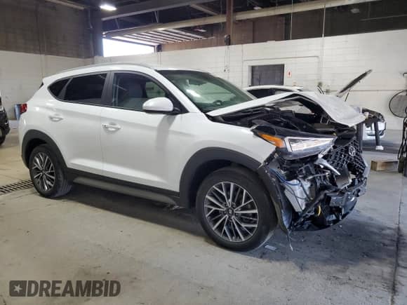 2021 Hyundai Tucson SEL with VIN KM8J3CAL1MU406689, listed as a Copart auction lot 69565235 with 45,436 mi miles and Salvage title. Bid and sale history available at DreamBid. Image 4.