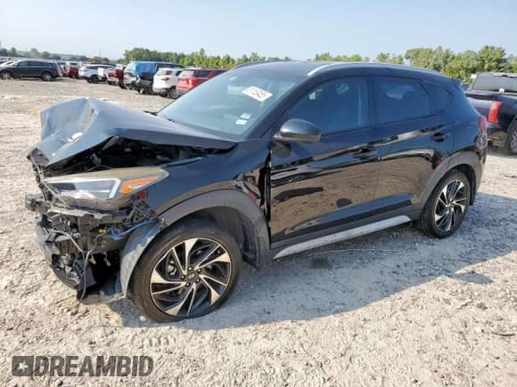 2020 Hyundai Tucson Sport with VIN KM8J33AL0LU105846, listed as a Copart auction lot 81153455 with 29,855 mi miles and Salvage title. Bid and sale history available at DreamBid. Image 1.