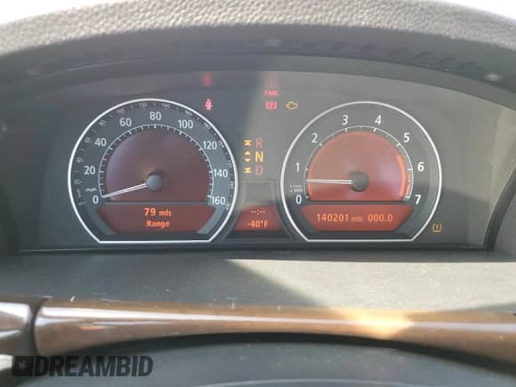 2007 BMW 7 Series 750Li with VIN WBAHN83507DT69337, listed as a Copart auction lot 85748225 with 140,201 mi miles and Clean title. Bid and sale history available at DreamBid. Image 9.