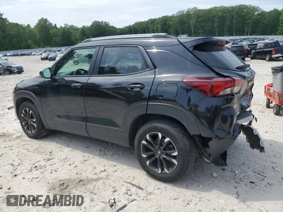2022 Chevrolet TrailBlazer LT with VIN KL79MRSL8NB095536, listed as a Copart auction lot 60883315 with 47,184 mi miles and Salvage title. Bid and sale history available at DreamBid. Image 2.