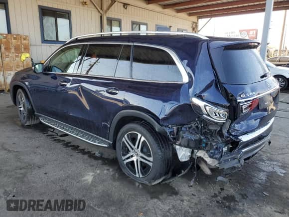 2020 Mercedes-Benz GLS 450 z VIN 4JGFF5KEXLA157687, wystawiony jako Copart lot #70155655 z przebiegiem 54 315 mil mil oraz Szkoda całkowita • Salvage title. Historia ofert i sprzedaży dostępna na DreamBid. Obrazek 2.