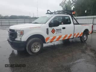 2022 Ford F-250 XL with VIN 1FT7X2A68NED79851, listed as a Copart auction lot 71150855 with 38,071 mi miles and Salvage title. Bid and sale history available at DreamBid. Image 1.