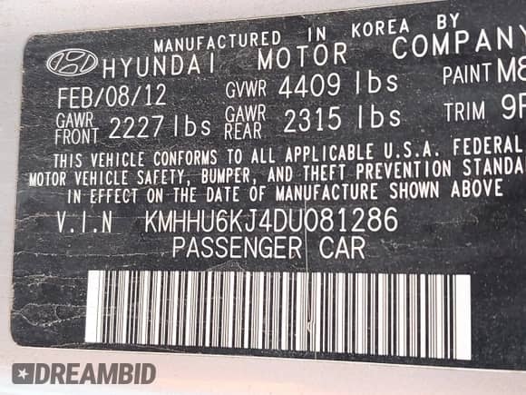 2013 Hyundai Genesis Coupe Grand Touring с VIN KMHHU6KJ4DU081286, выставлен на аукционе IAAI как лот 42696203 с пробегом 121 227 миль миль и . История ставок и продаж доступна на DreamBid. Изображение 9.