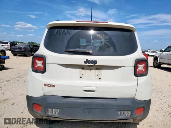 2018 Jeep Renegade Altitude with VIN ZACCJABB0JPJ63156, listed as a Copart auction lot 67226095 with 108,690 mi miles and Salvage title. Bid and sale history available at DreamBid. Image 6.