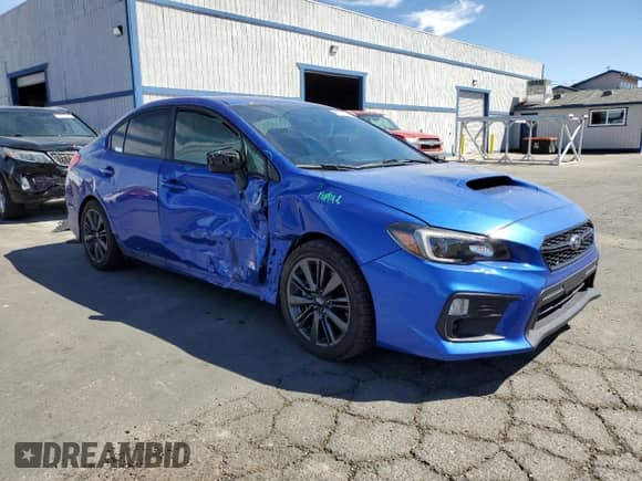 2020 Subaru WRX with VIN JF1VA1A64L9834015, listed as a Copart auction lot 80121085 with 45,796 mi miles and Salvage title. Bid and sale history available at DreamBid. Image 4.