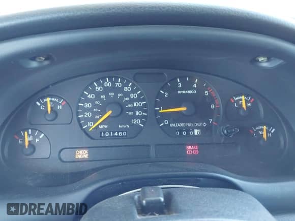 1998 Ford Mustang z VIN 1FAFP4049WF115160, wystawiony jako IAAI lot #43302060 z przebiegiem 101 460 mil mil oraz . Historia ofert i sprzedaży dostępna na DreamBid. Obrazek 7.