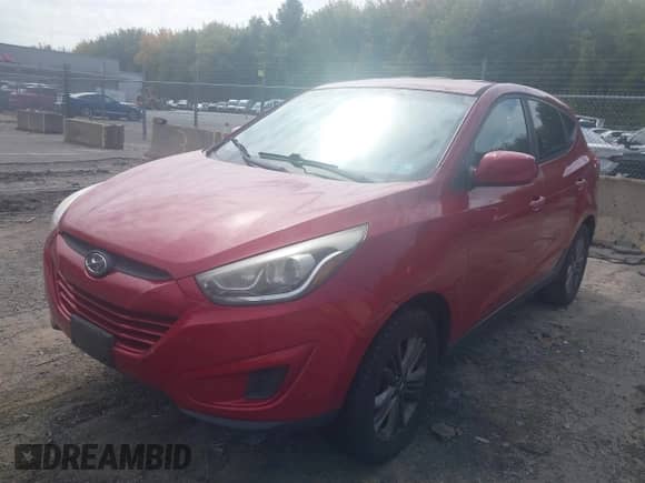 2014 Hyundai Tucson GLS with VIN KM8JT3AF2EU895955, listed as a IAAI auction lot 43284675 with 100,571 mi miles and . Bid and sale history available at DreamBid. Image 2.