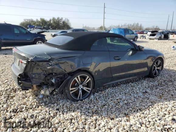 2023 BMW 4 Series 430i z VIN WBA23AT03PCL45532, wystawiony jako Copart lot #47592365 z przebiegiem 16 346 mil mil oraz Szkoda całkowita • Salvage title. Historia ofert i sprzedaży dostępna na DreamBid. Obrazek 3.