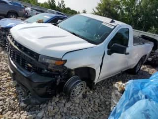 2021 Chevrolet Silverado 1500 Work Truck with VIN 3GCNWAEK0MG336690, listed as a Copart auction lot 58075355 with 63,699 mi miles and Salvage title. Bid and sale history available at DreamBid. Image 1.