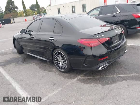 2023 Mercedes-Benz C 300 with VIN W1KAF4GB9PR128914, listed as a IAAI auction lot 42816157 with 21,389 mi miles and . Bid and sale history available at DreamBid. Image 3.